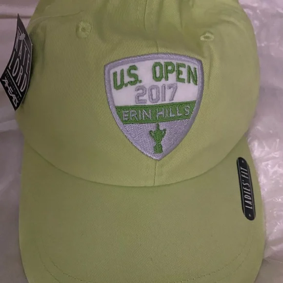 NEW Kate Lord Ladies Golf Hat 2017 US Open Erin Hills Mint green Adj Cap USGA - Picture 1 of 10